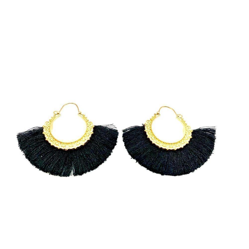 💝Tassel Fan Earrings in Gold Tone